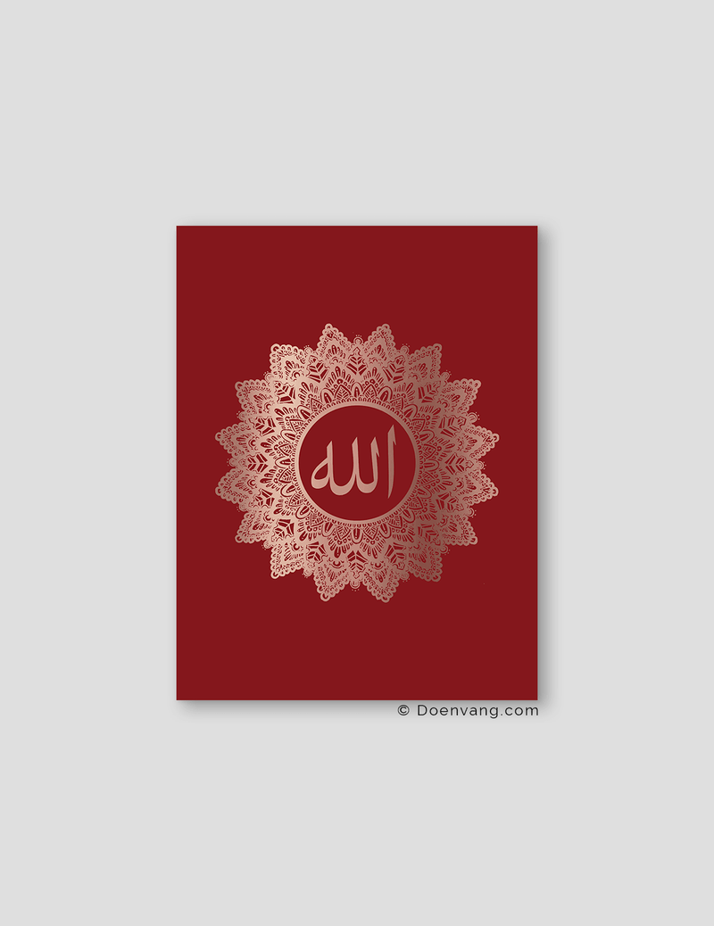 FOIL POSTER | Allah Mandala, Cherry - Doenvang