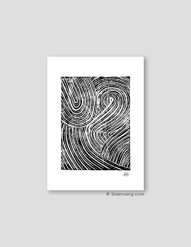 Handmade Muhammad (PBUH) Shapes | Black on White - Doenvang