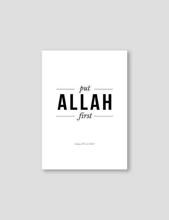 Put Allah First - Doenvang